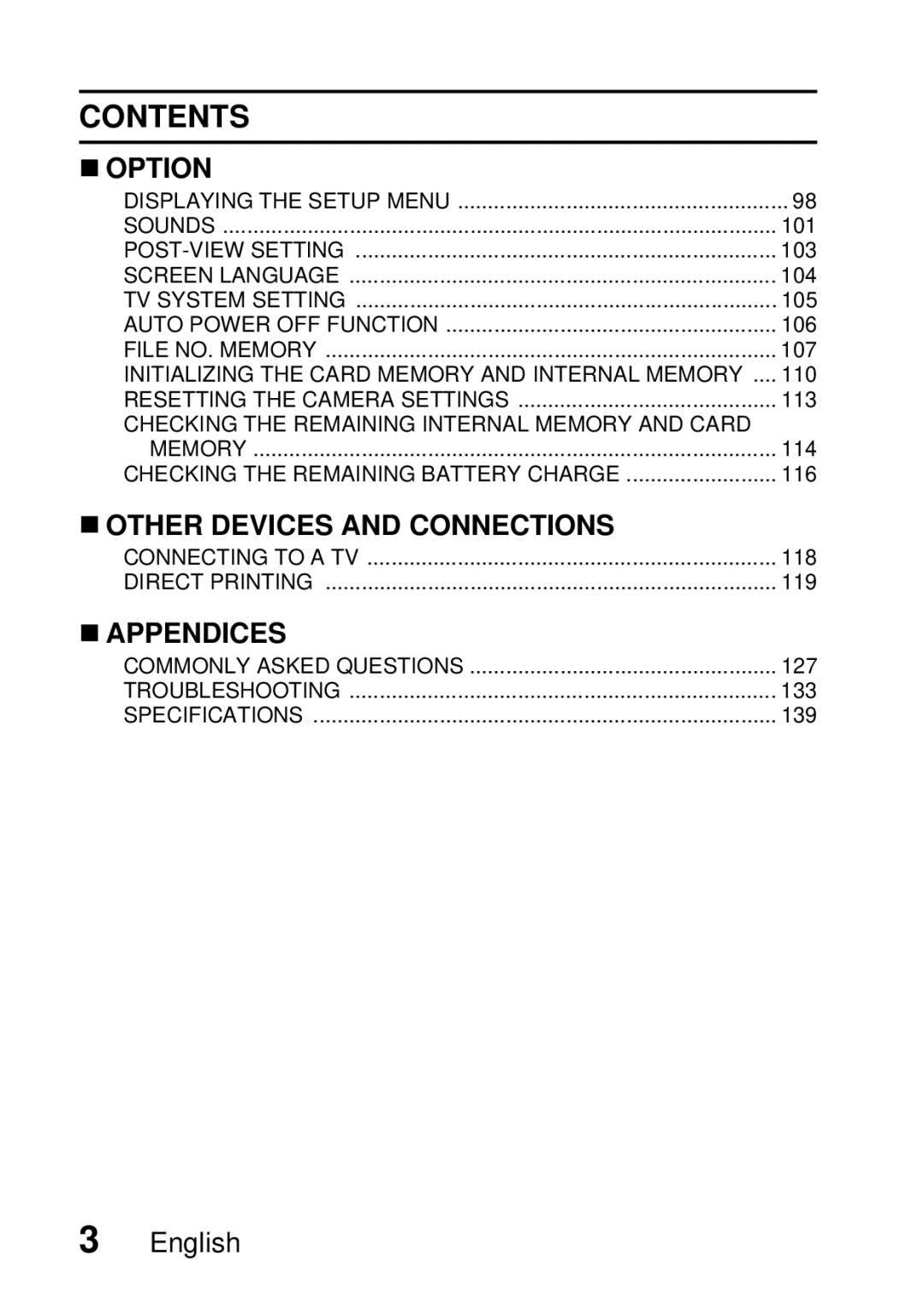 Samsung R50 instruction manual Contents 