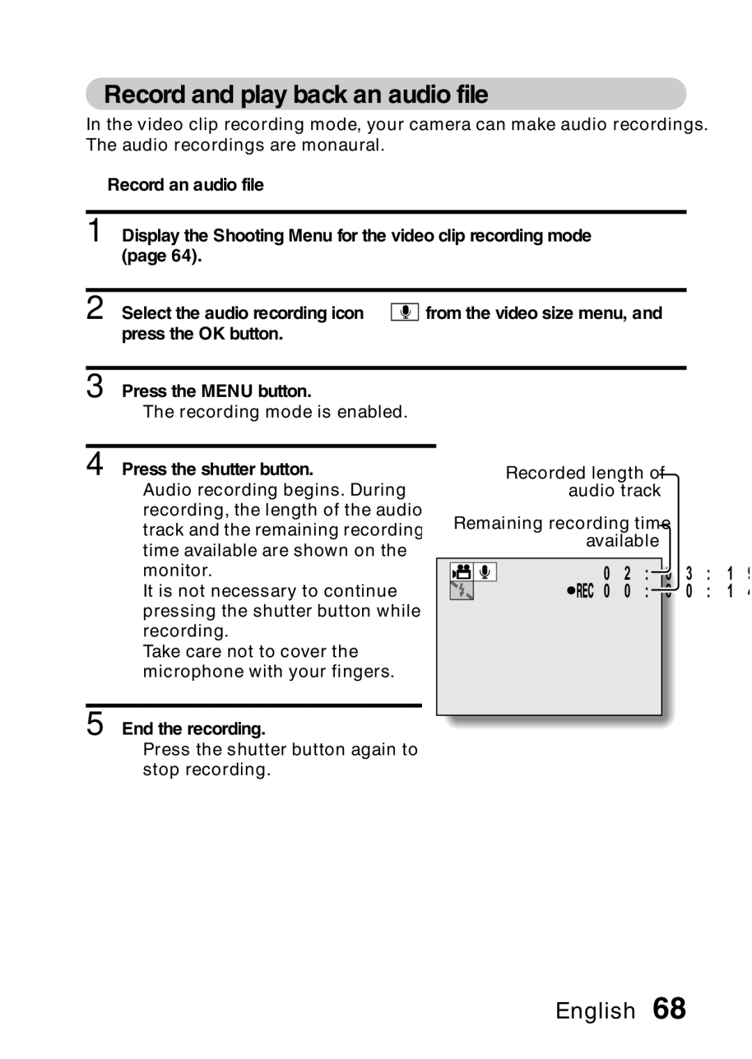 Samsung R50 instruction manual Record and play back an audio file, 000014 