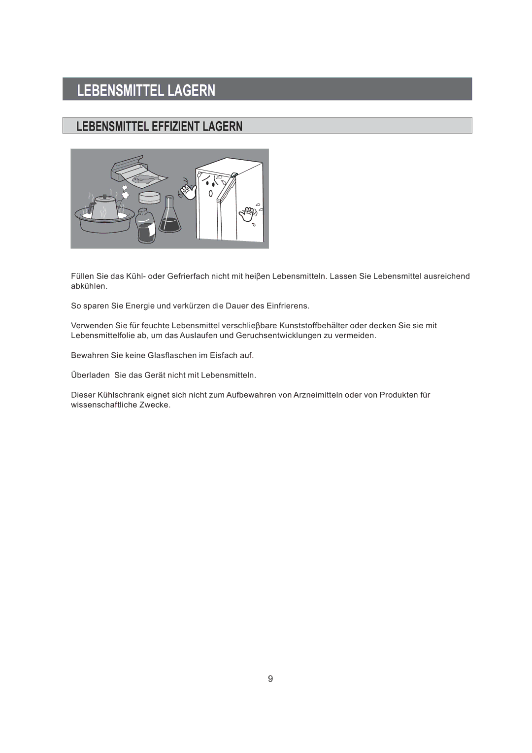 Samsung RA06FAGW2/XEG manual Lebensmittel Lagern, Lebensmittel Effizient Lagern 