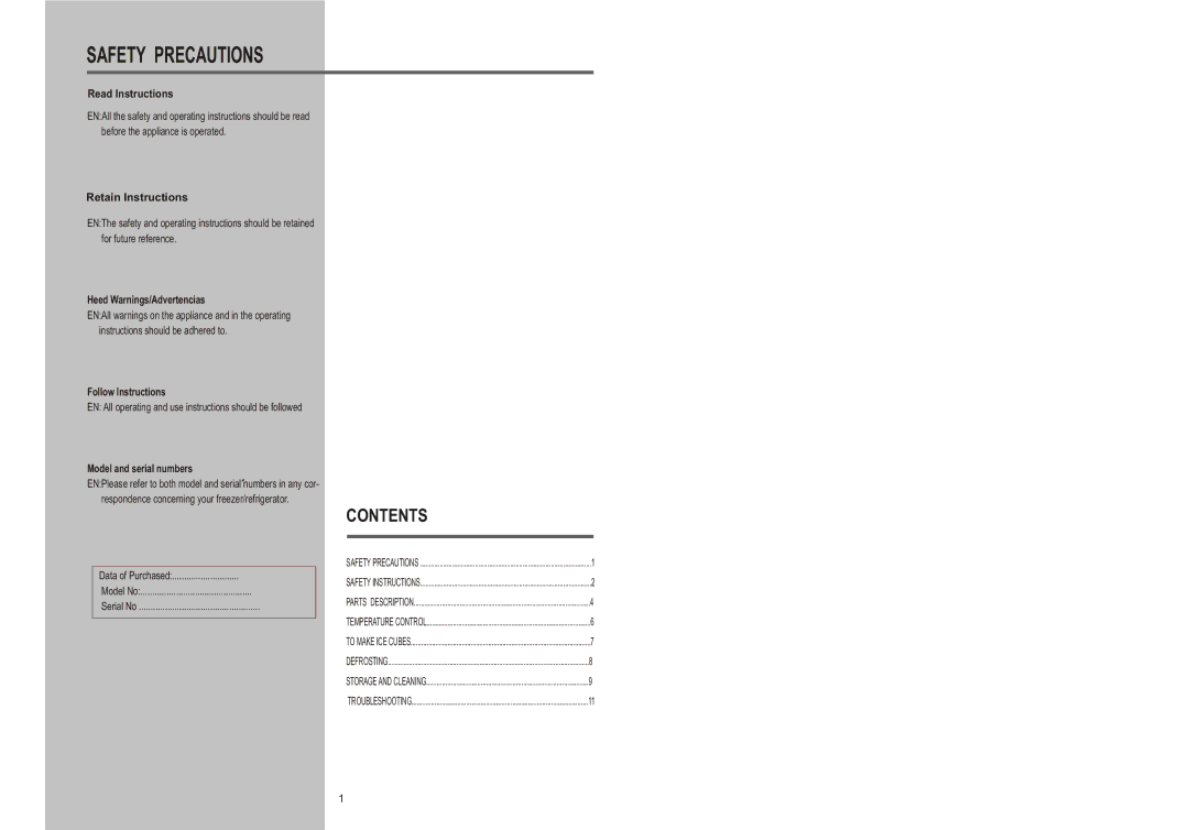 Samsung RA12CCSWQN/XEF manual Safety Precautions 