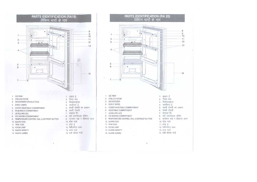 Samsung RA18FHSS3/XSE, RA18VHTT3/XSE, RA20VHSS1/SAM, RA19VGSS1/CAF, RA20VHNB2/XST, RA20VHSS1/CAF, RA18FHSW1/CHA manual 