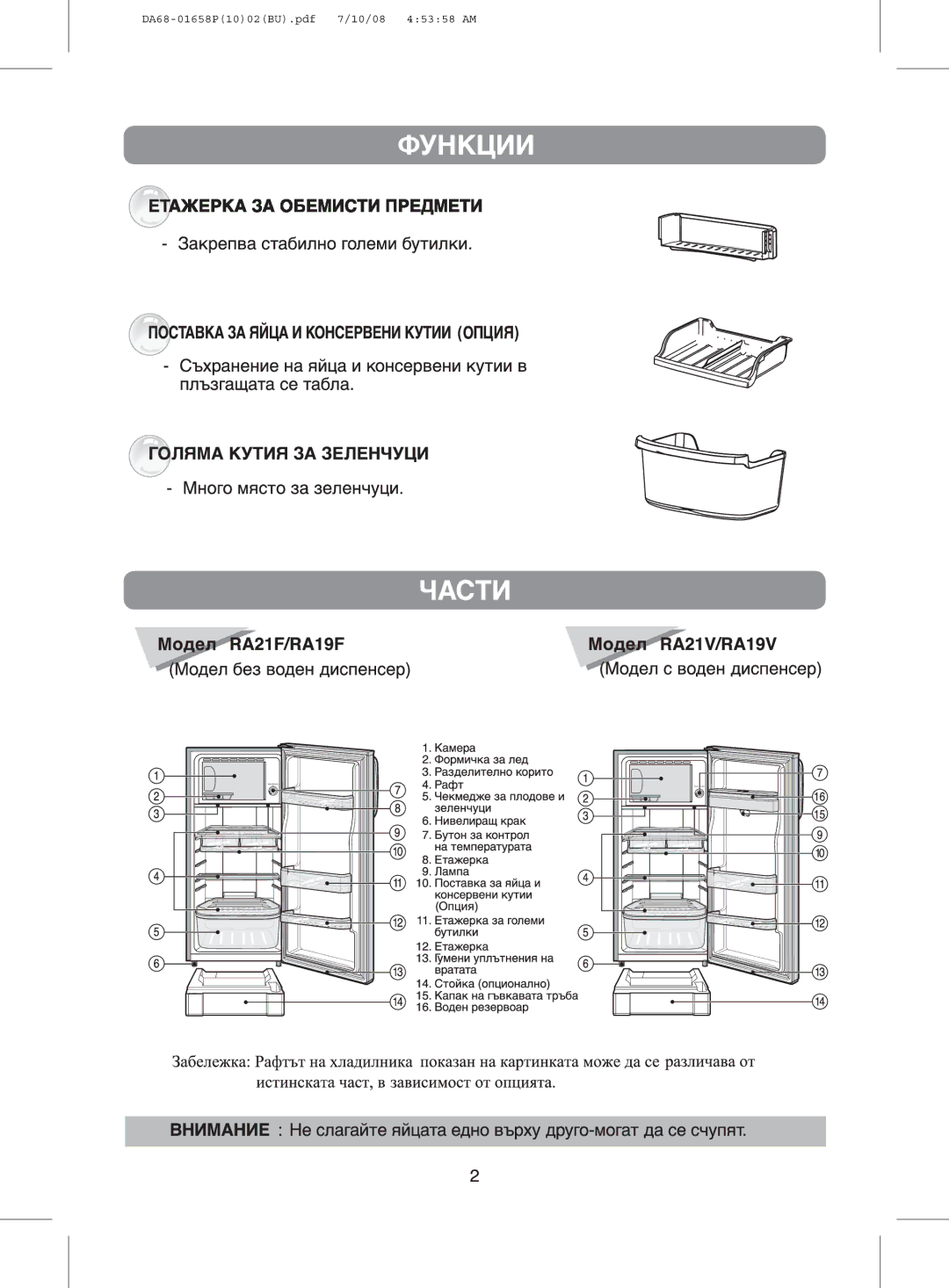 Samsung RA19FASW1/JUM, RA19FCSW1/AIE, RA21FASS1/SUT, RA21FASW1/JUM, RA21FCSW1/GAR, RA19FAAS1/CHA, RA19FASW1/ATC, RA19FASW1/CHA 