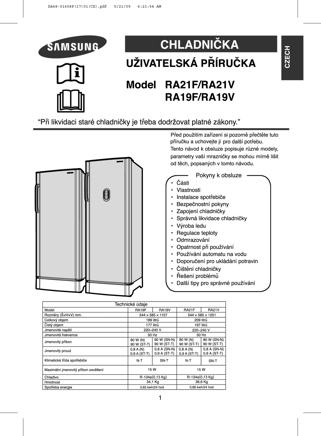 Samsung RA21FCSS1/SUT, RA19FCSW1/AIE, RA21FASS1/SUT, RA21FASW1/JUM, RA21FCSW1/GAR, RA19FAAS1/CHA, RA19FASW1/ATC, RA19FASW1/CHA 