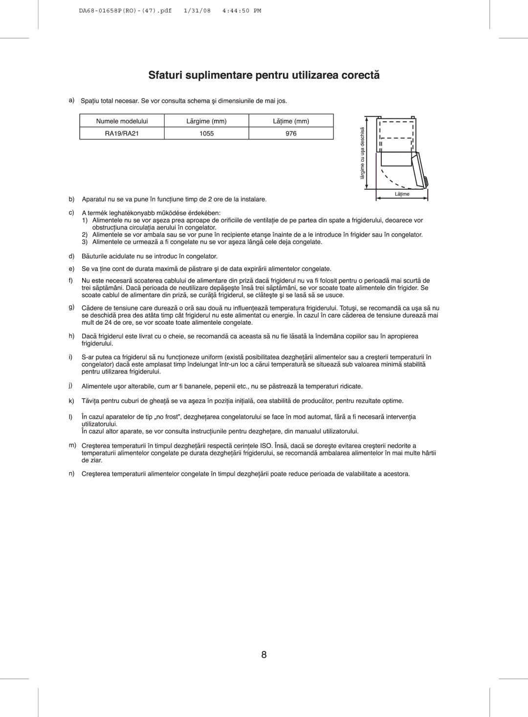 Samsung RA19FAAS1/CHA, RA19FCSW1/AIE, RA21FASS1/SUT, RA21FASW1/JUM, RA21FCSW1/GAR, RA19FASW1/ATC, RA19FASW1/CHA, RA19FCSS1/SUT 