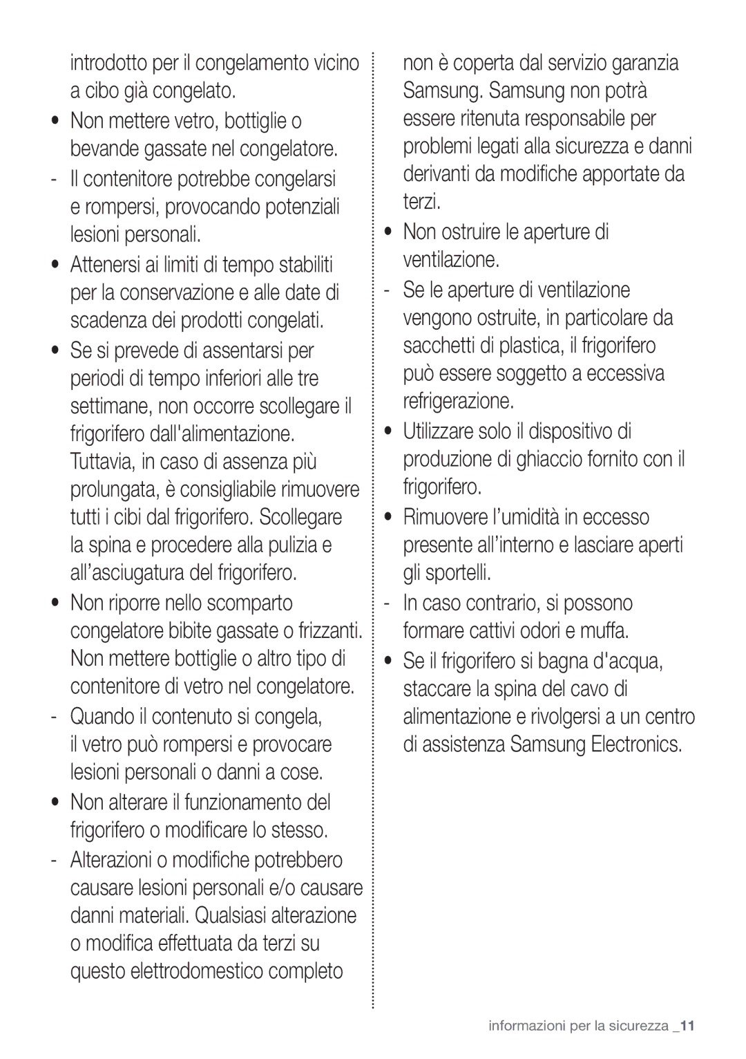 Samsung RB29FSRNDWW/ES, RB29HSR2DSA/EF, RB29FERNCWW/EF manual Introdotto per il congelamento vicino a cibo già congelato 