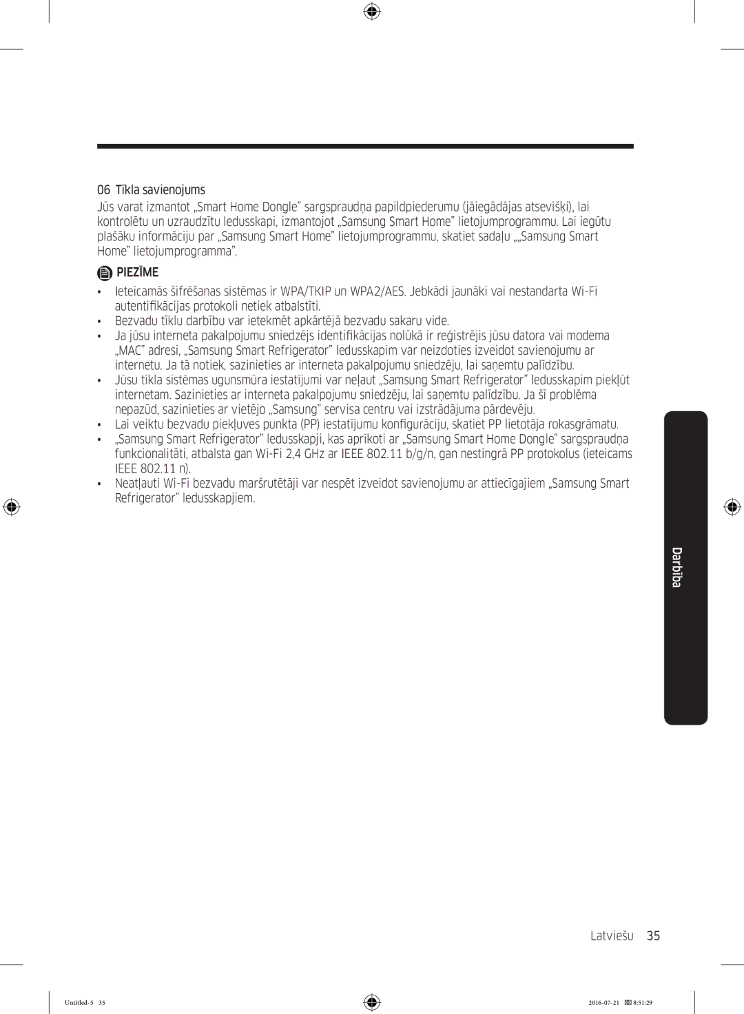 Samsung RB37K63632C/EF, RB34K6032SS/EF, RB37K63611L/EF, RB34K6232SS/EF manual Piezīme 