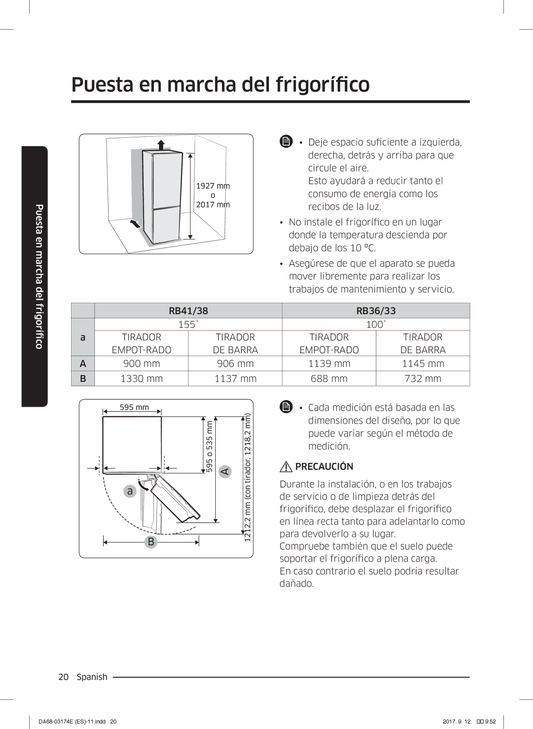 Samsung RB41J7835SR/EF, RB36J8799S4/EF, RB41J7799S4/EF manual Tirador EMPOT-RADO 