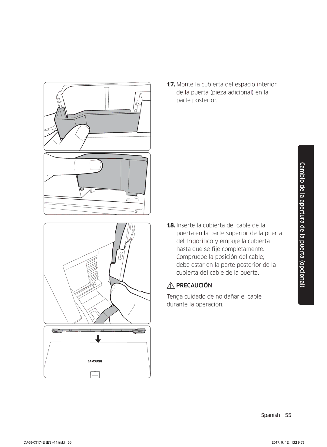 Samsung RB41J7799S4/EF, RB36J8799S4/EF, RB41J7835SR/EF manual Precaución 