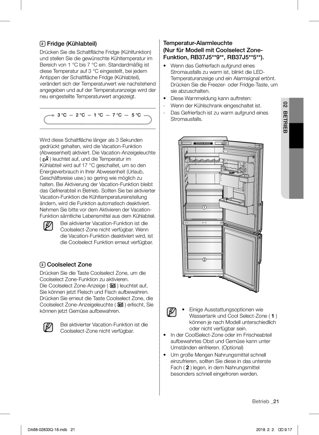 Samsung RB37J5349SL/EF, RB37J5345SS/EF manual Fridge Kühlabteil, Das Gefrierfach ist zu warm aufgrund eines Stromausfalls 