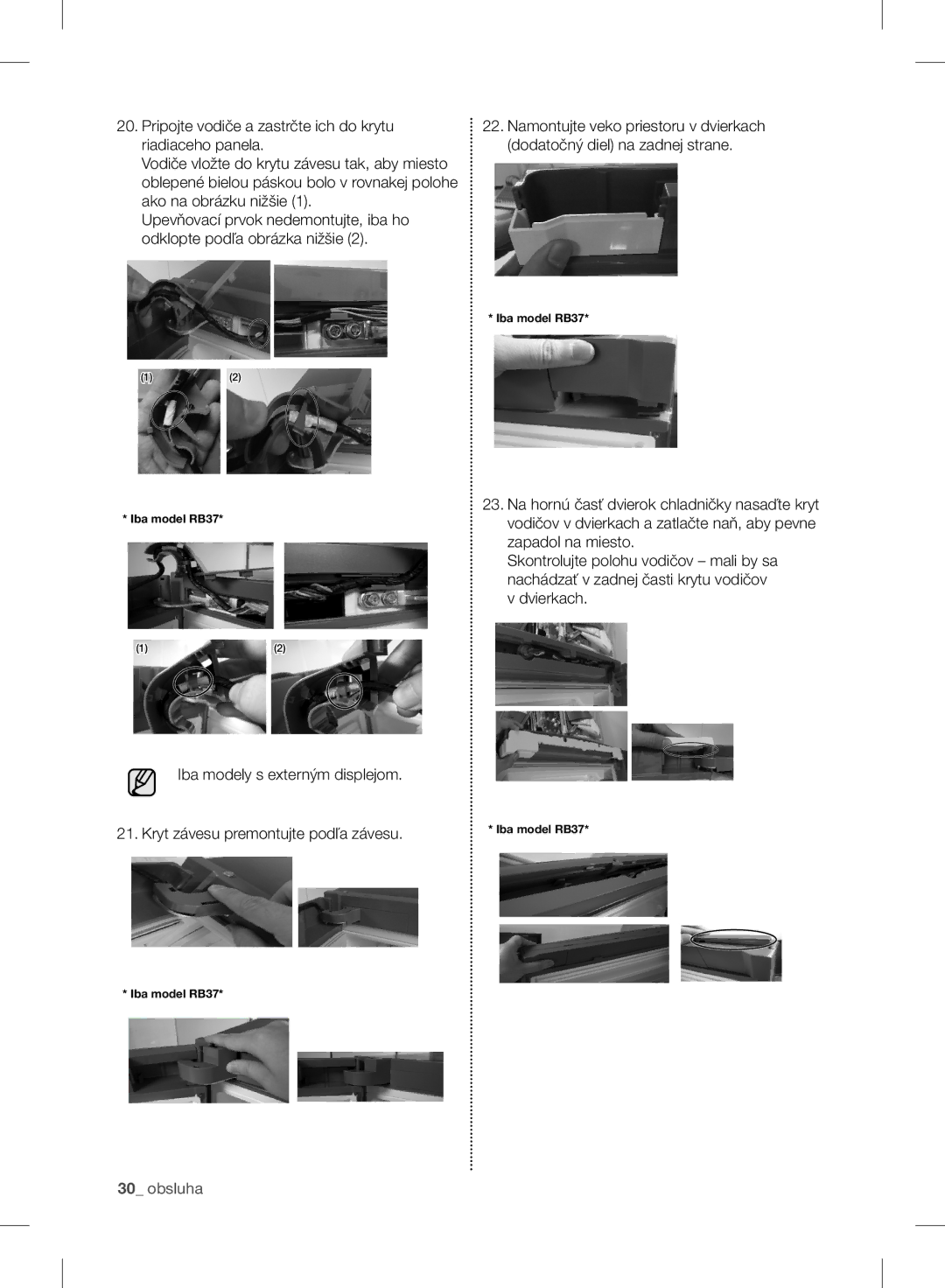 Samsung RB33J3700SA/EF, RB37J5345SS/EF, RB37J5018SA/EF, RB37J5005SA/EF, RB30J3215SA/EF, RB37J5009SA/EF manual Iba model RB37 