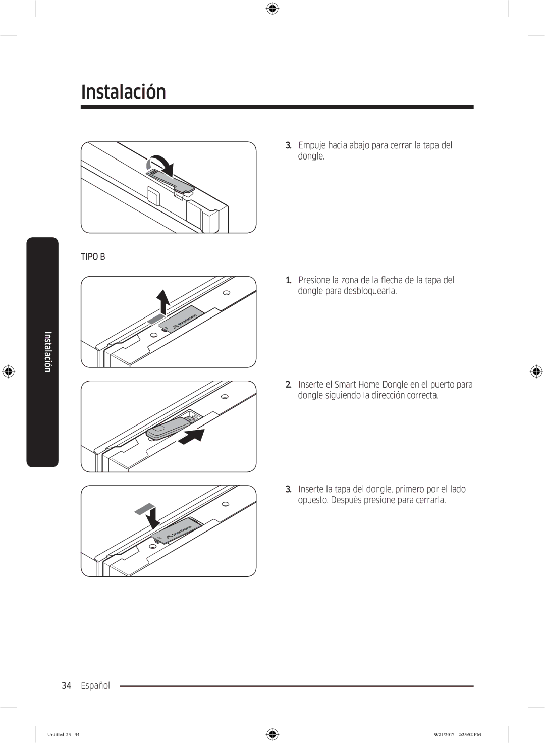 Samsung RB37K6033SS/EF manual Tipo B 