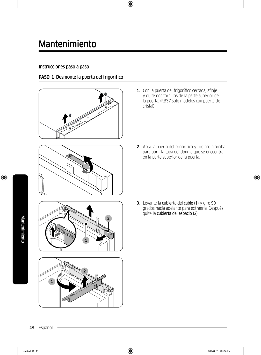 Samsung RB37K6033SS/EF manual Mantenimiento 