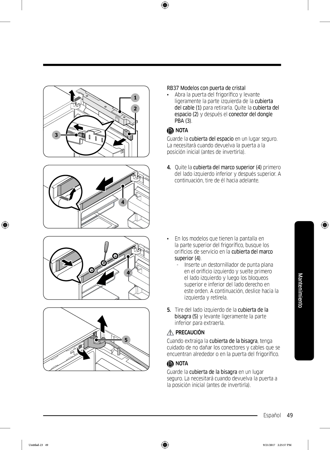 Samsung RB37K6033SS/EF manual Untitled-23 21/2017 22557 PM 