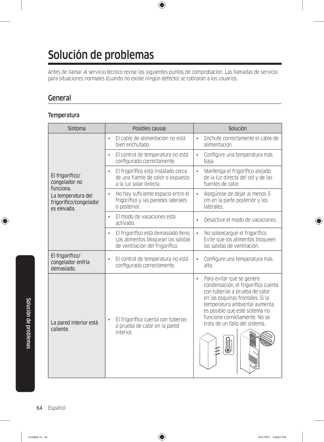 Samsung RB37K6033SS/EF manual General, Temperatura 