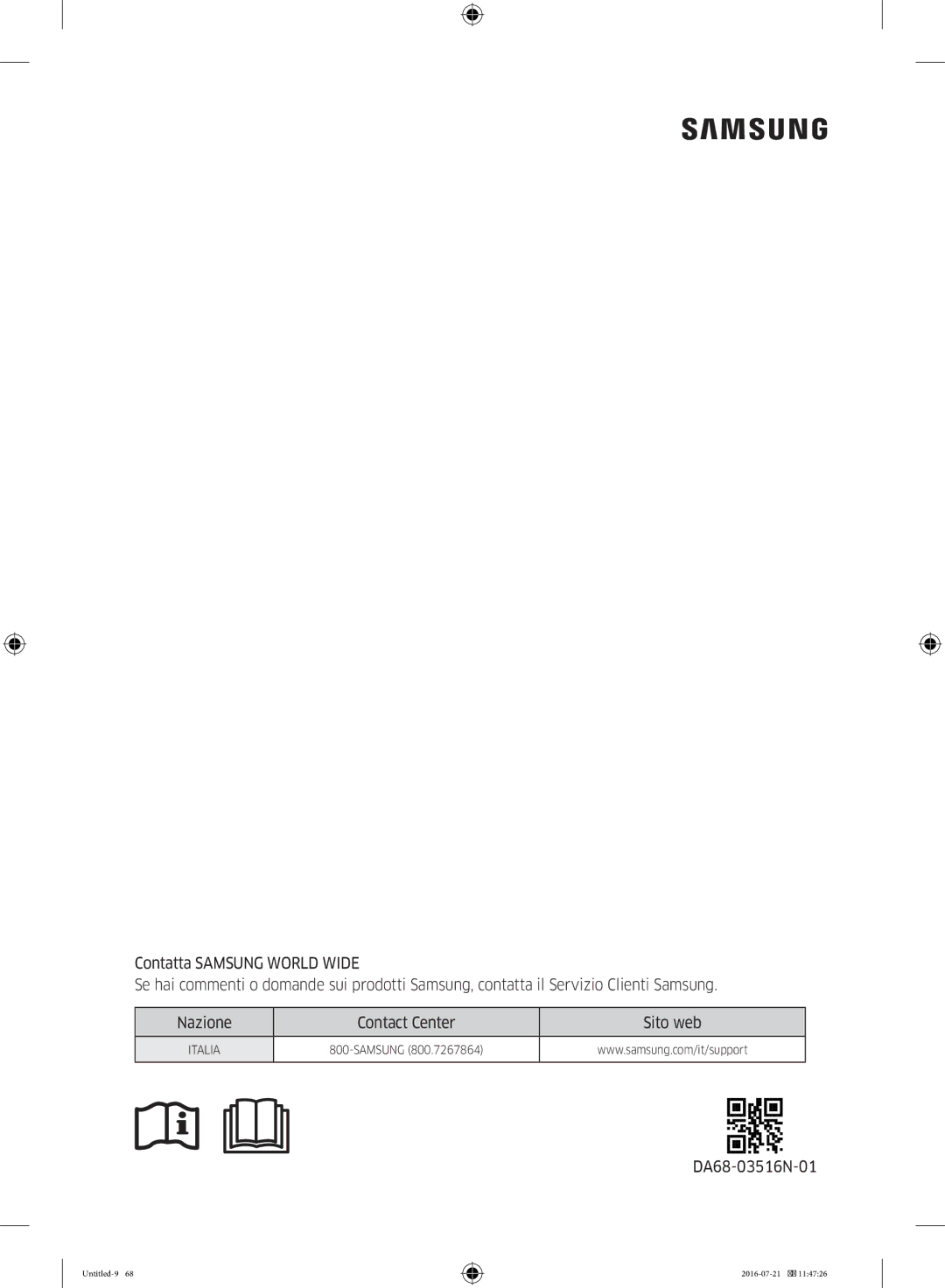 Samsung RB34K6232SS/EF, RB37K63612C/EF, RB34K6032SS/EF, RB37K63611L/EF, RB37K63632C/EF manual DA68-03516N-01 