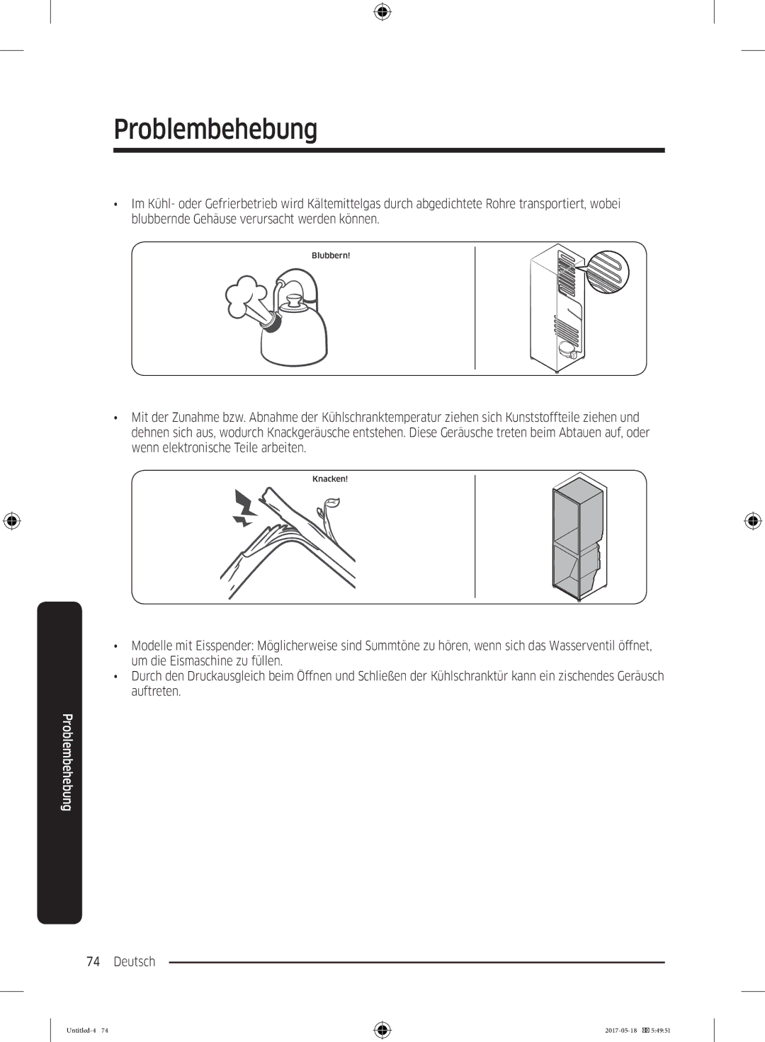 Samsung RB38K7998S4/EF, RL37J501MSA/EG, RB38M7998S4/EF manual Blubbern 