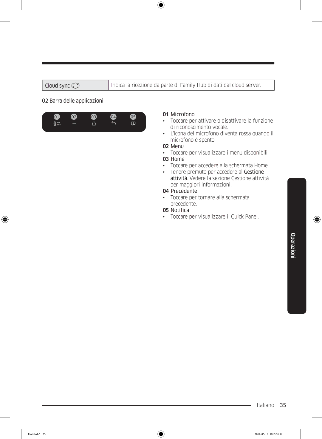 Samsung RB38M7998S4/EF, RB38K7998S4/EF, RL37J501MSA/EG manual Toccare per attivare o disattivare la funzione 