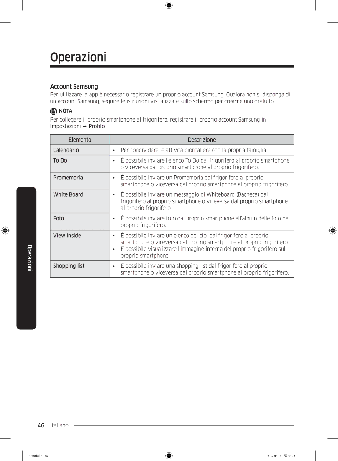 Samsung RL37J501MSA/EG, RB38K7998S4/EF, RB38M7998S4/EF manual Account Samsung, Proprio smartphone 