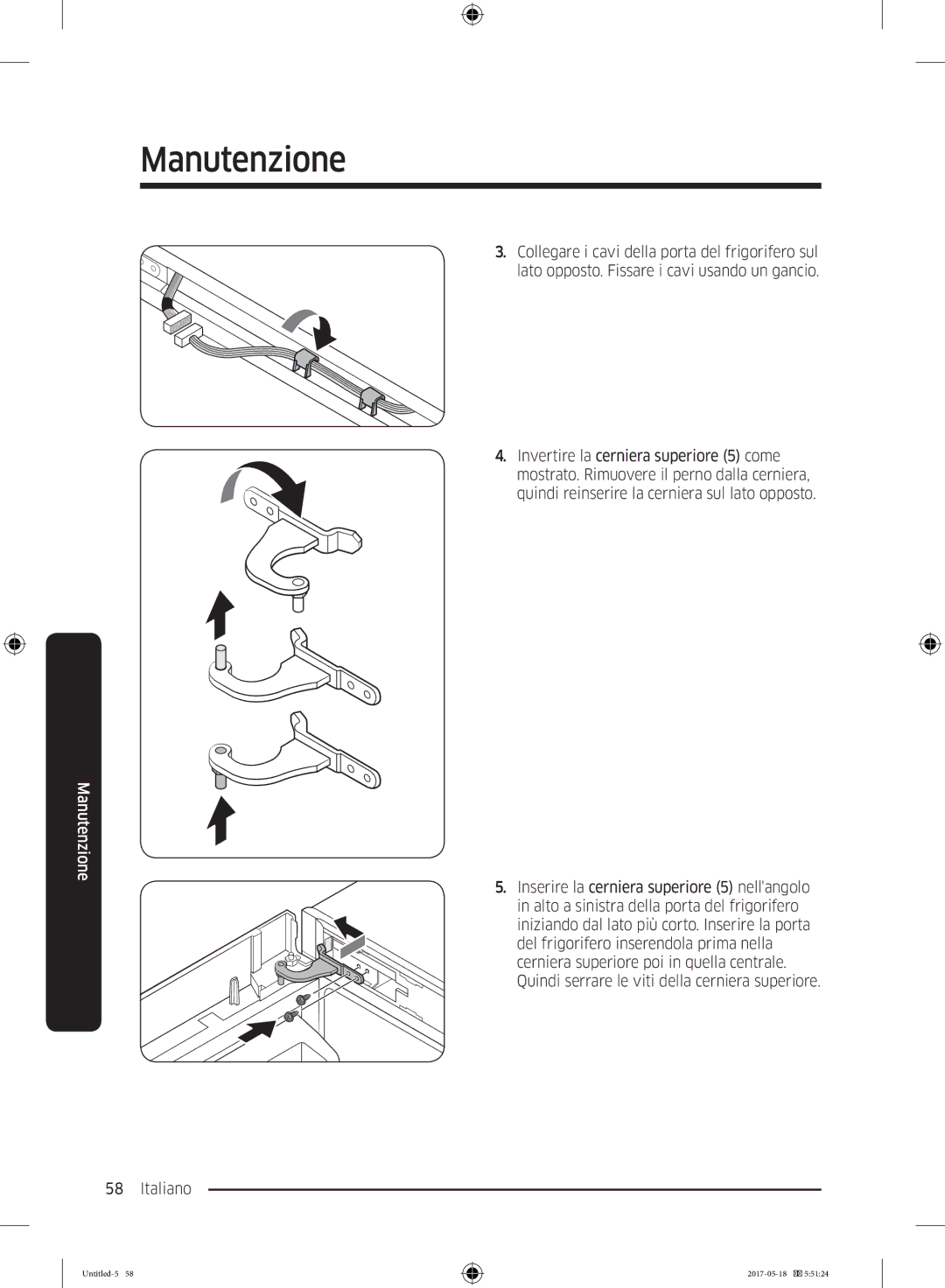 Samsung RL37J501MSA/EG, RB38K7998S4/EF, RB38M7998S4/EF manual Manutenzione 