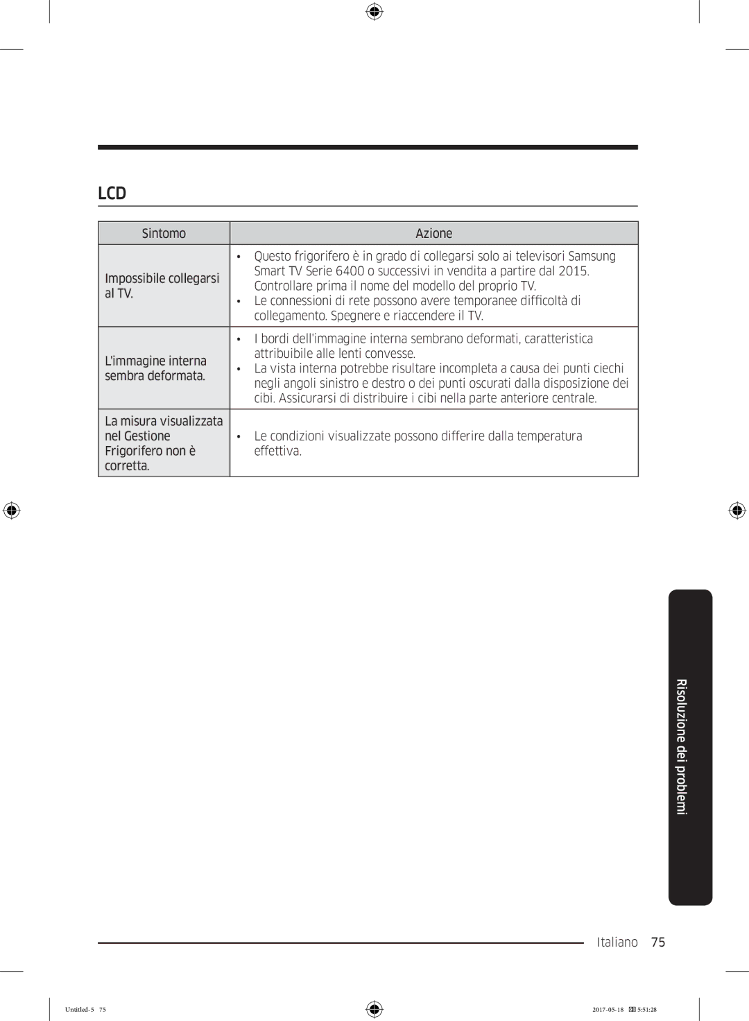 Samsung RB38K7998S4/EF, RL37J501MSA/EG, RB38M7998S4/EF manual Lcd 