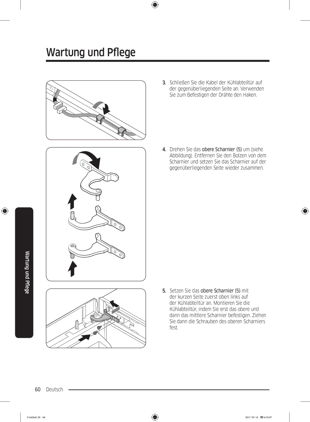 Samsung RB38K7998S4/EF manual Wartung und Pflege 