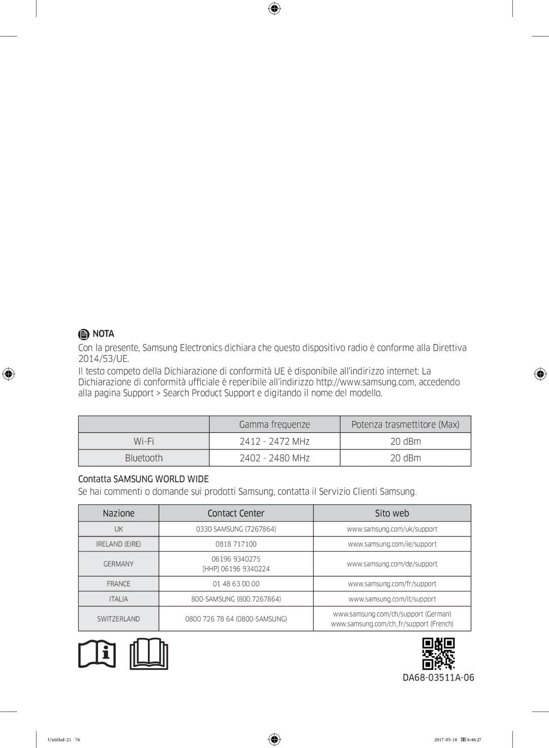 Samsung RB38K7998S4/EF manual Nota 