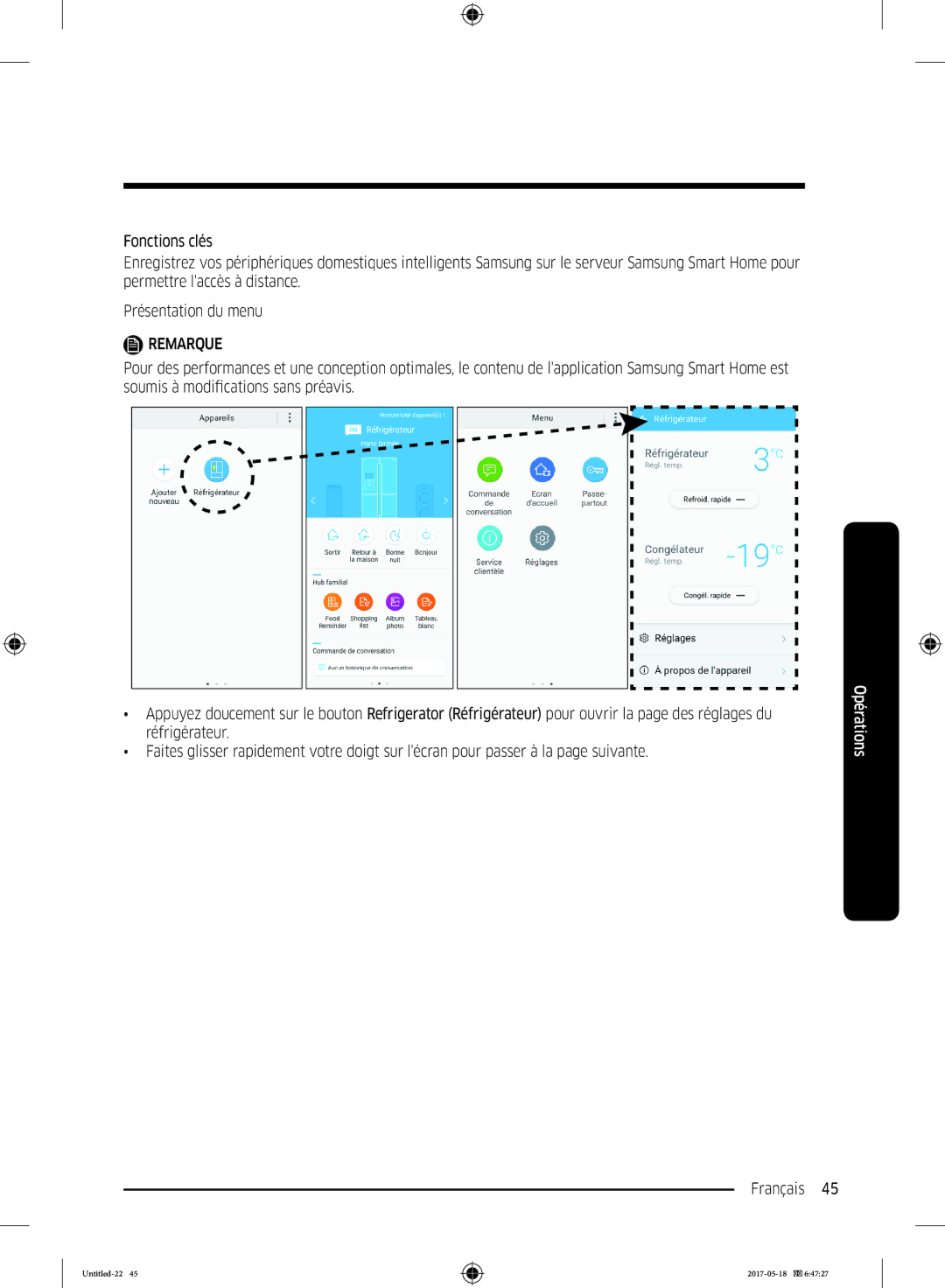 Samsung RB38K7998S4/EF manual Remarque 