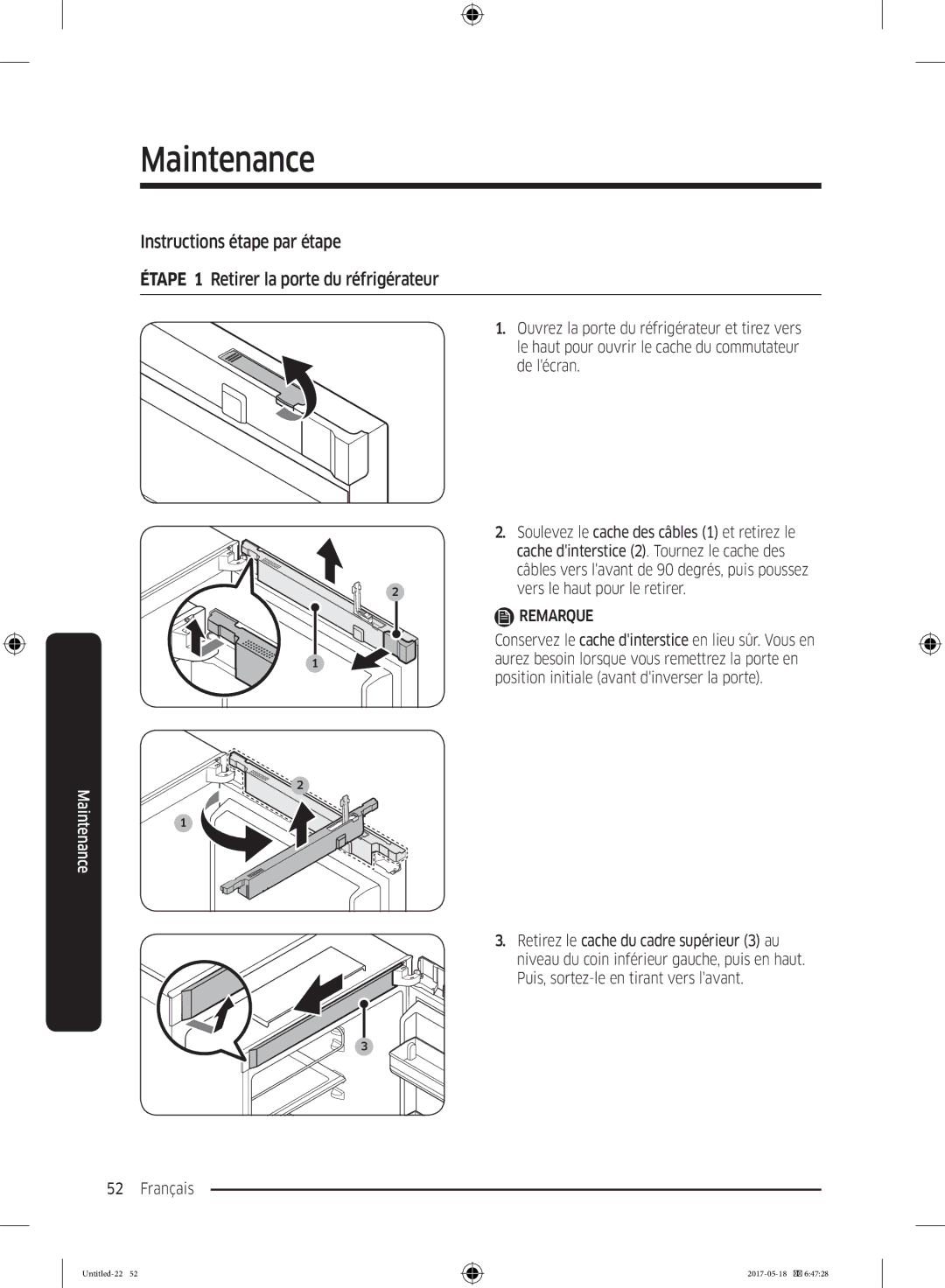 Samsung RB38K7998S4/EF manual Maintenance 