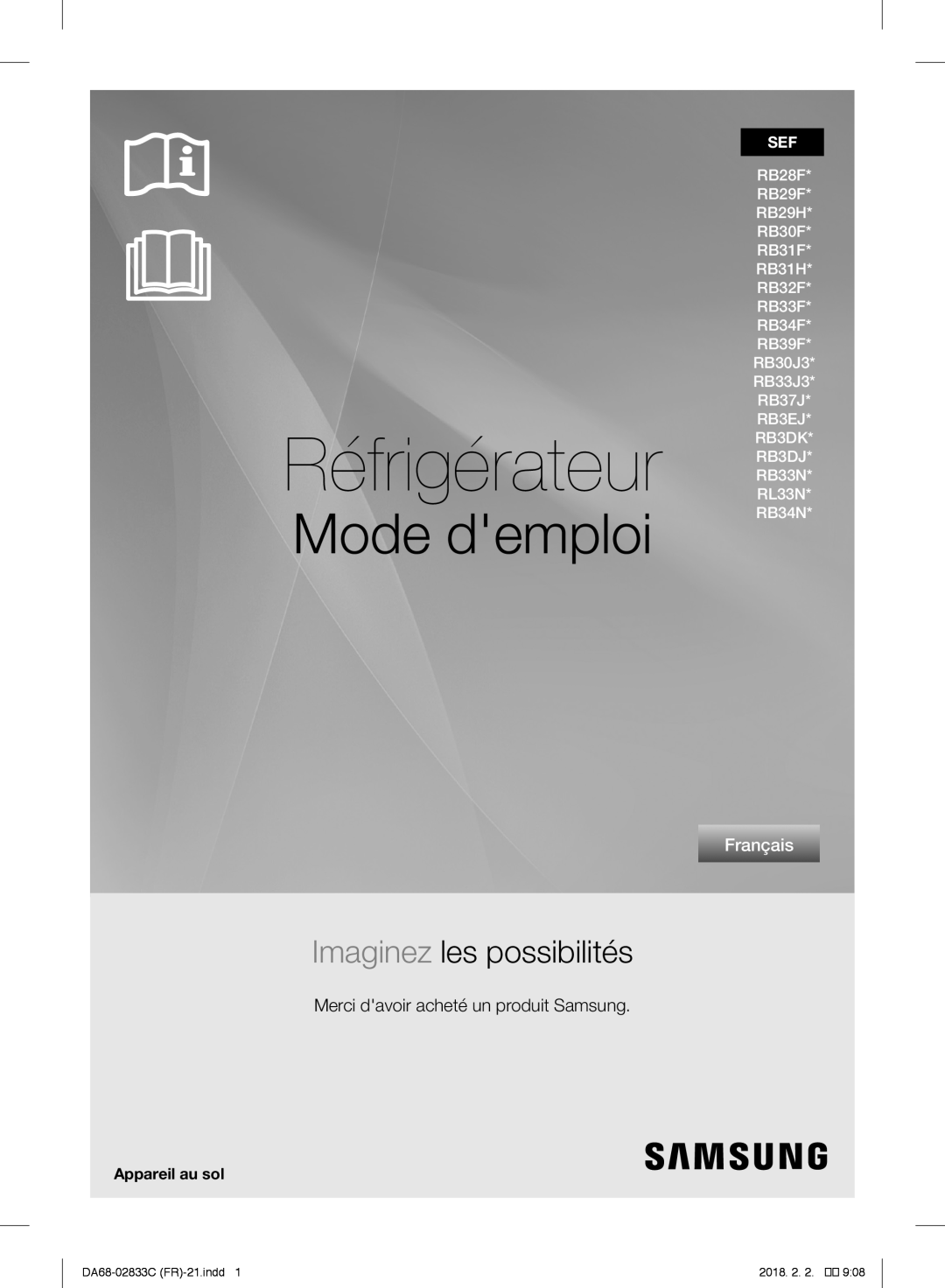 Samsung RL29FEJNBSS/EG manual Frigorifero, manuale utente, immagina le possibilità, Italiano, DA68-02833G IT-20.indd, 1116 