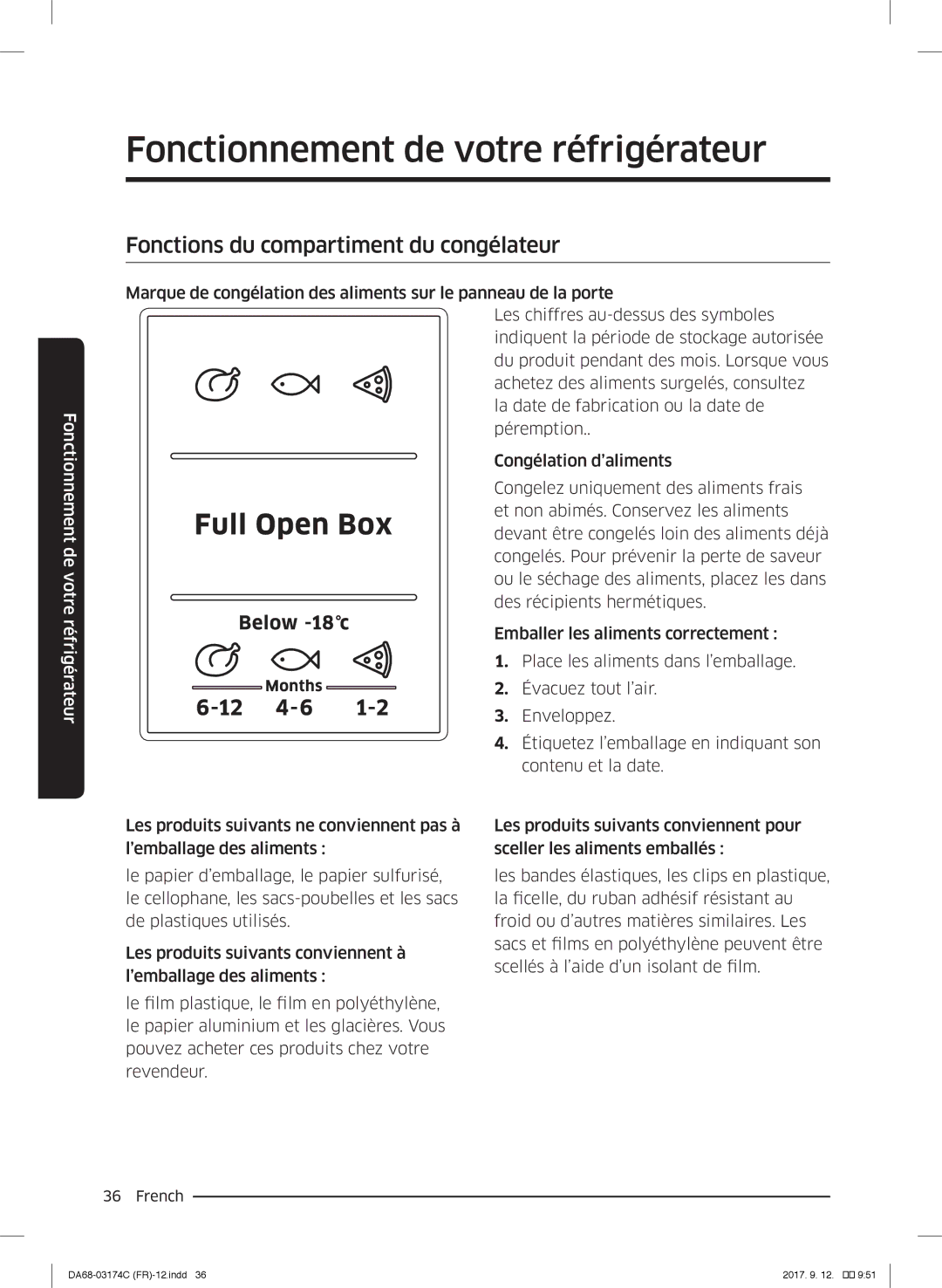 Samsung RB41J7359S4/EF, RB41J7215SR/EF, RB41J7000WW/EF, RB33J3000WW/EF manual Fonctions du compartiment du congélateur 