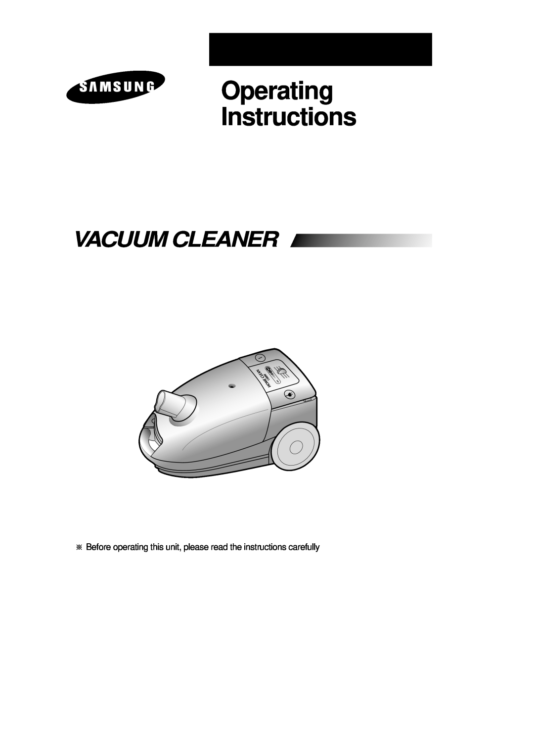 Samsung RC-5513V manual Operating Instructions, Vacuum Cleaner 