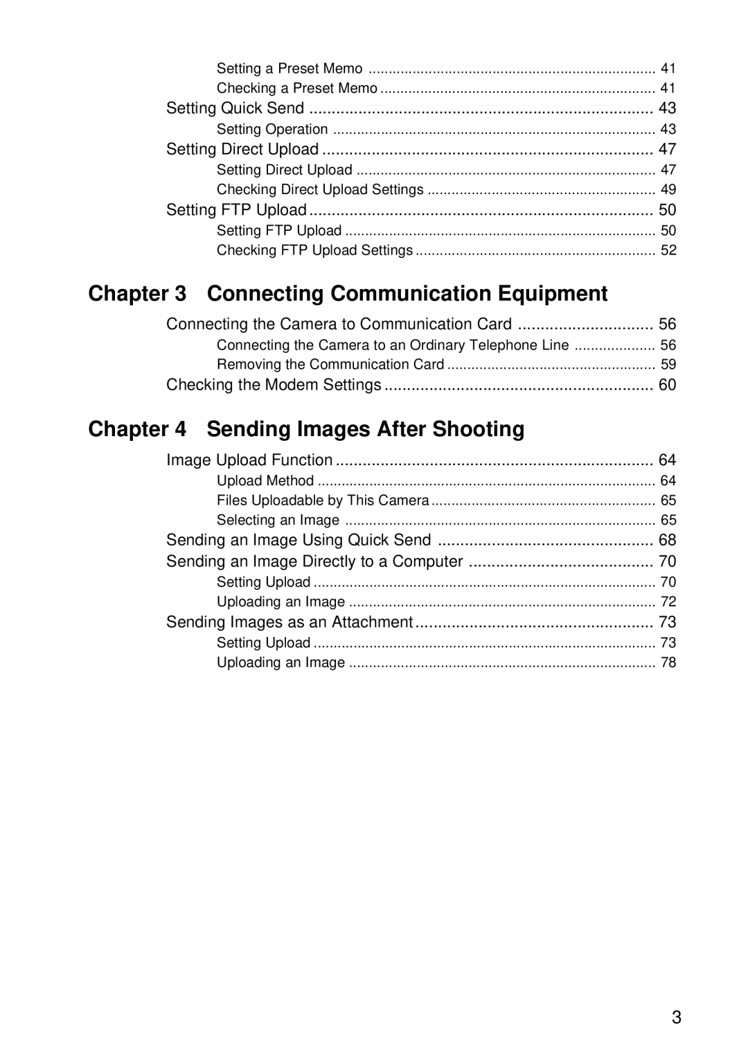 Samsung RDC-I500 manual Connecting Communication Equipment, Sending Images After Shooting 