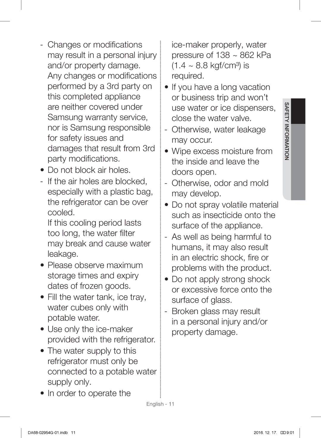 Samsung RF23HCEDBSR/ML manual English 