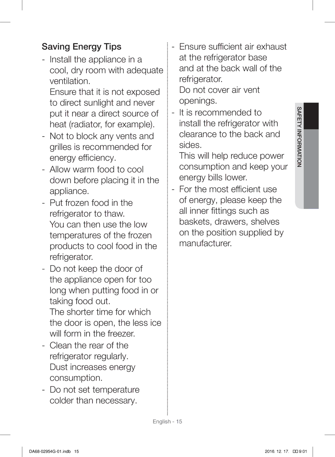 Samsung RF23HCEDBSR/ML manual English 