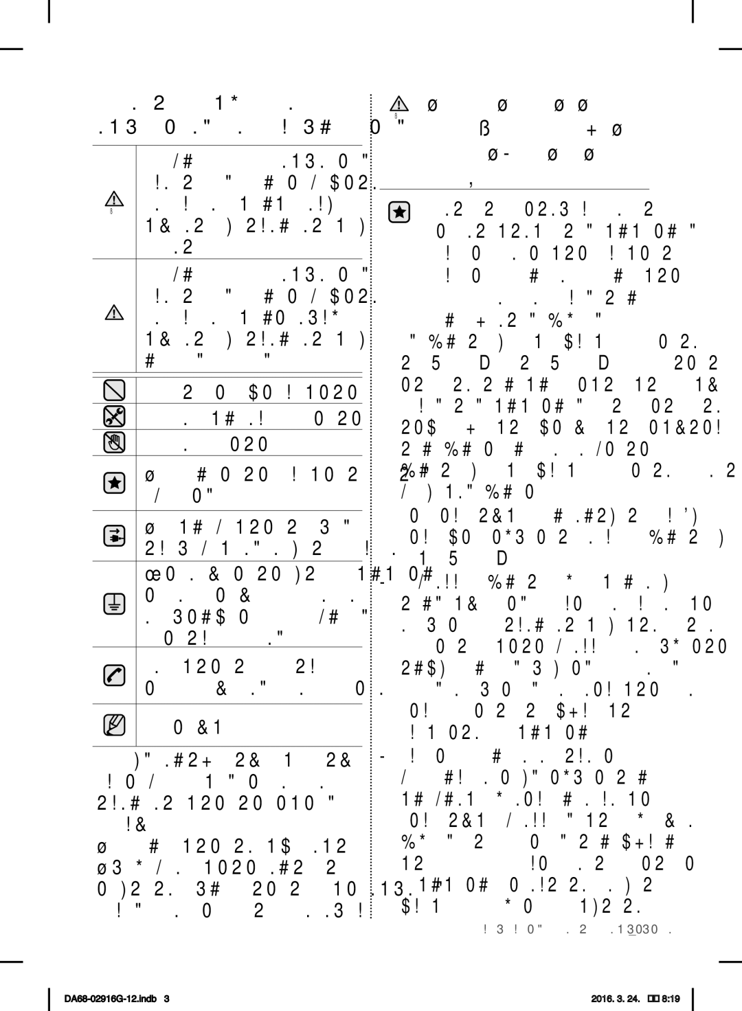 Samsung RF24FSEDBSR/EF manual Κίνδυνοι ή μη ασφαλείς, Πρακτικές που ενδέχεται, Να προκαλέσουν σοβαρό, Να προκαλέσουν ελαφρύ 