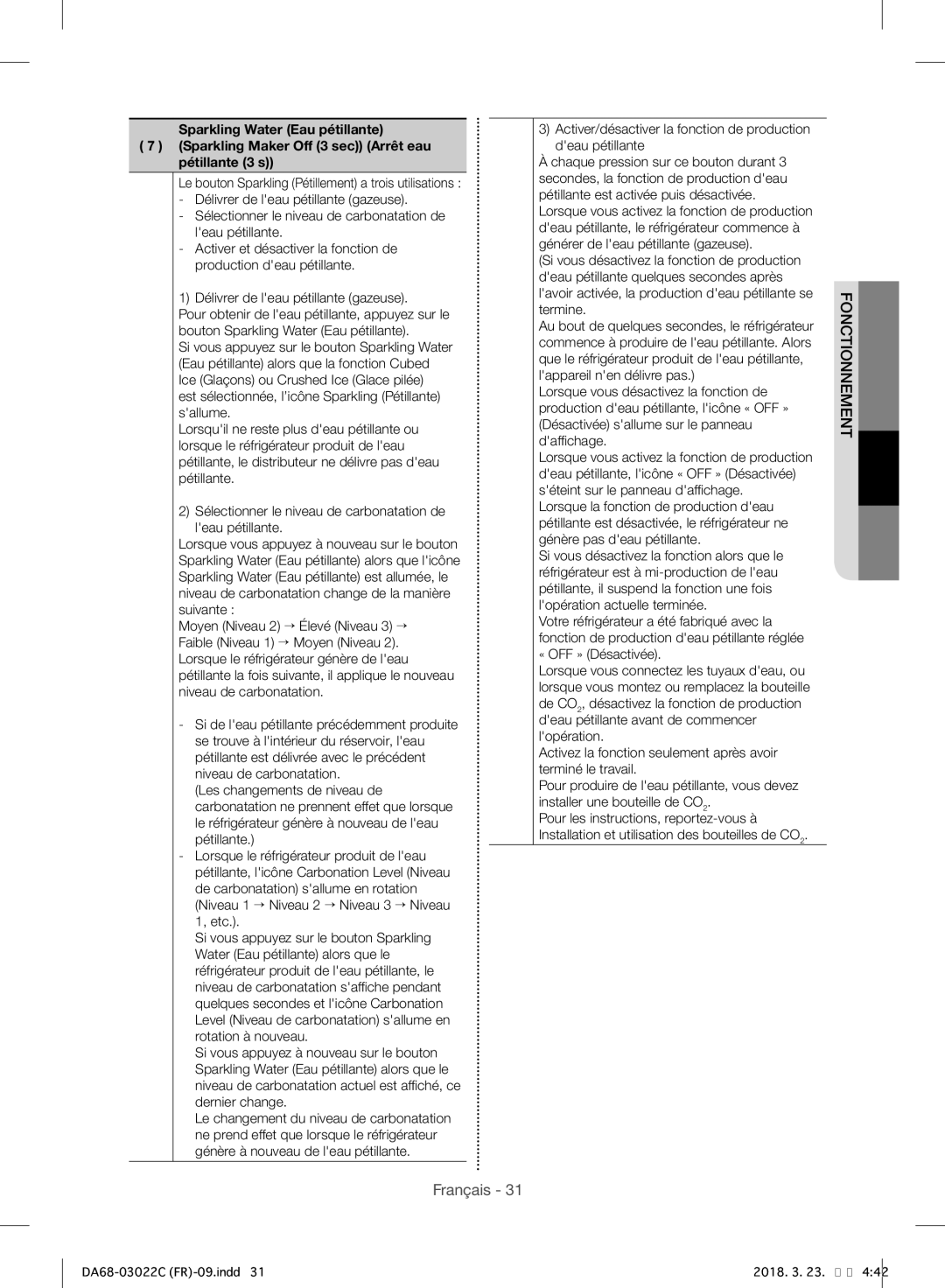 Samsung RF24HSESBSR/EF manual Français 