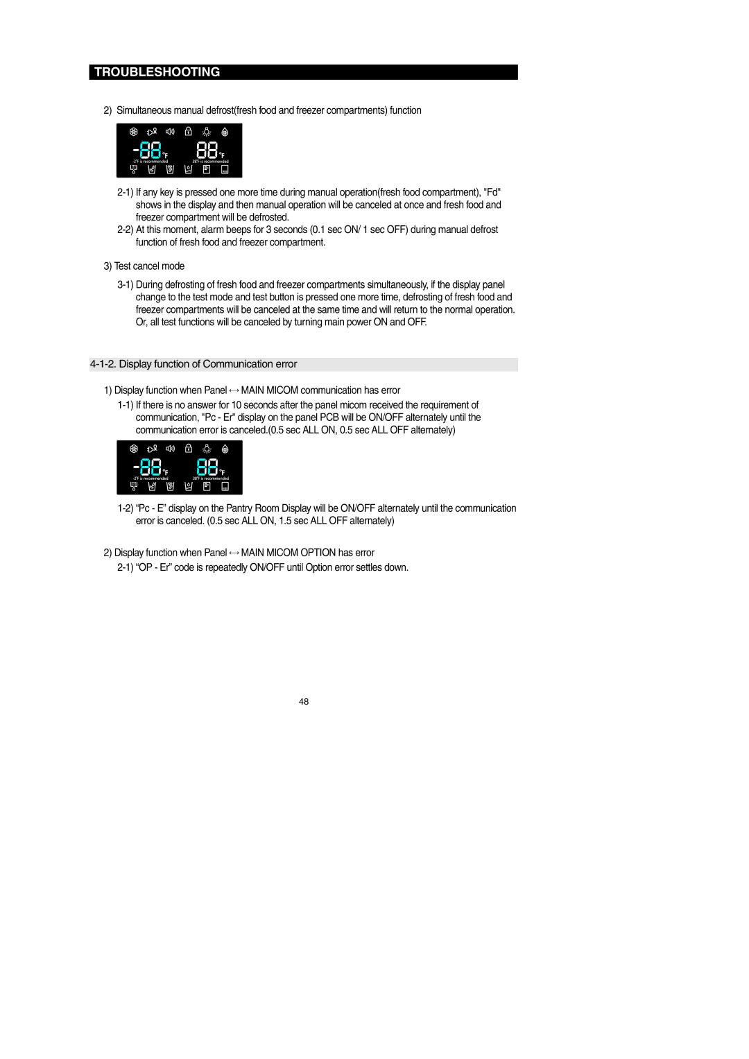 Samsung RF267AEPN, RF267AEBP, RF267AE**, RF26XAERS, RF26XAEPN, RF26XAE**, RF26XAEXAA, RF267AERS, RF267AEWP Troubleshooting 