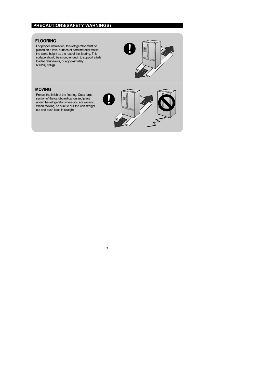 Samsung RF267AEXAA, RF267AEBP, RF267AE**, RF26XAERS, RF26XAEPN, RF26XAE**, RF26XAEXAA, RF267AERS, RF267AEWP, RF267AEPN Flooring 