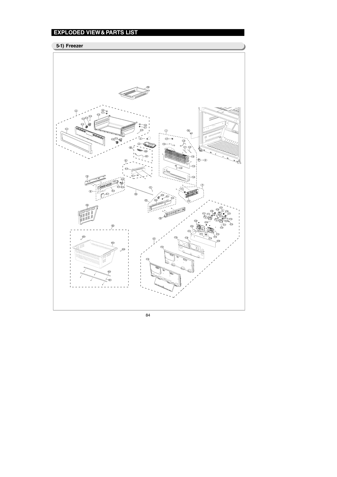 Samsung RF26XAEXAA, RF267AEBP, RF267AE**, RF26XAERS, RF26XAEPN, RF26XAE**, RF267AERS, RF267AEWP, RF267AEXAA, RF267AEPN Freezer 