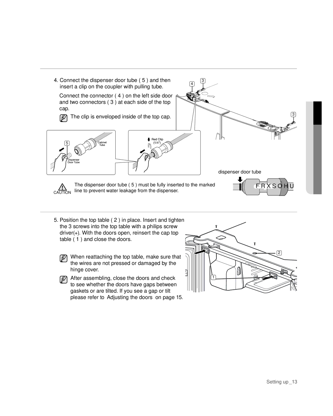 Samsung RF268** user manual Coupler 