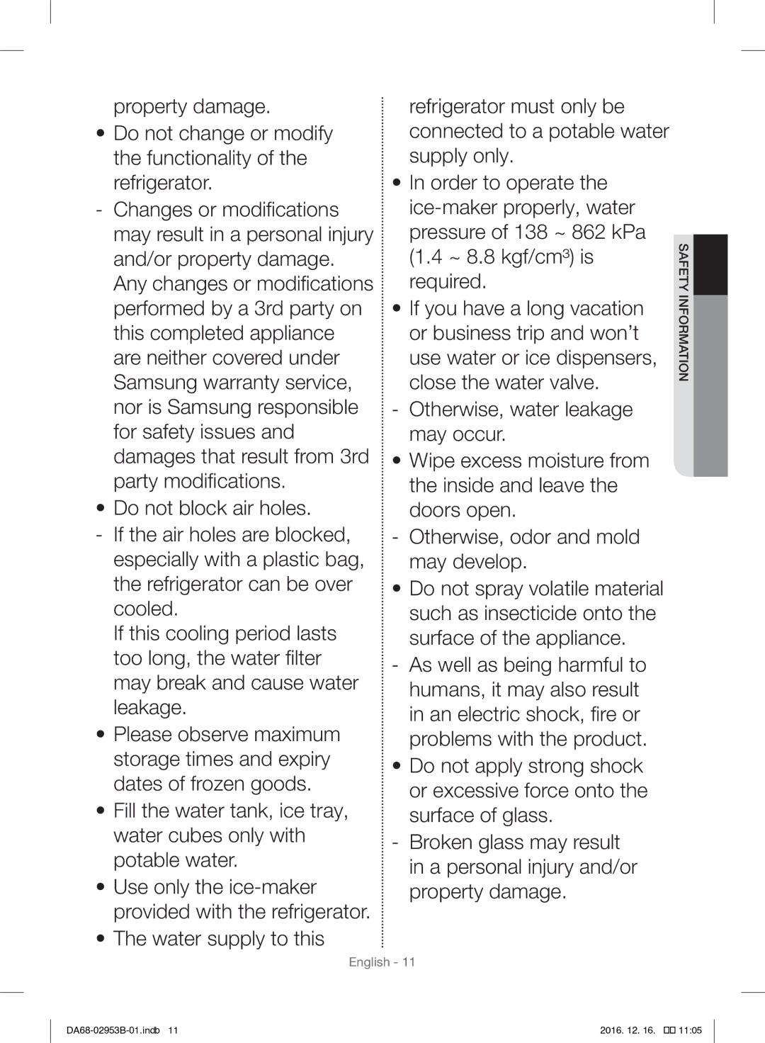 Samsung RF28HFEDBSR/ML manual English 