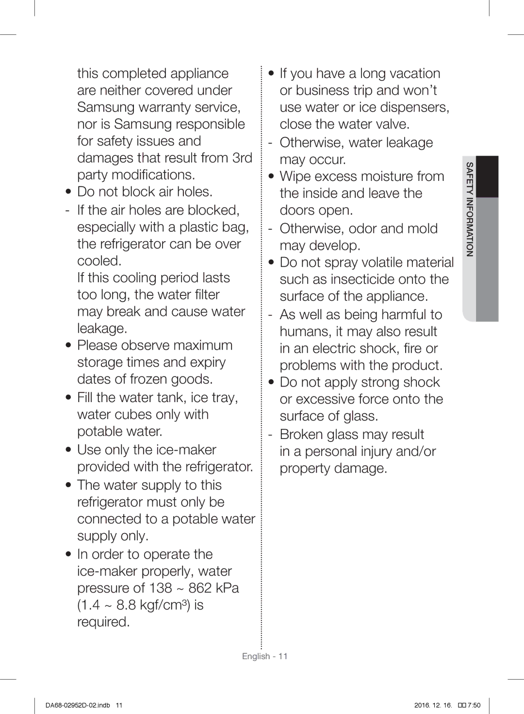 Samsung RF28HMEDBSR/ML manual English 