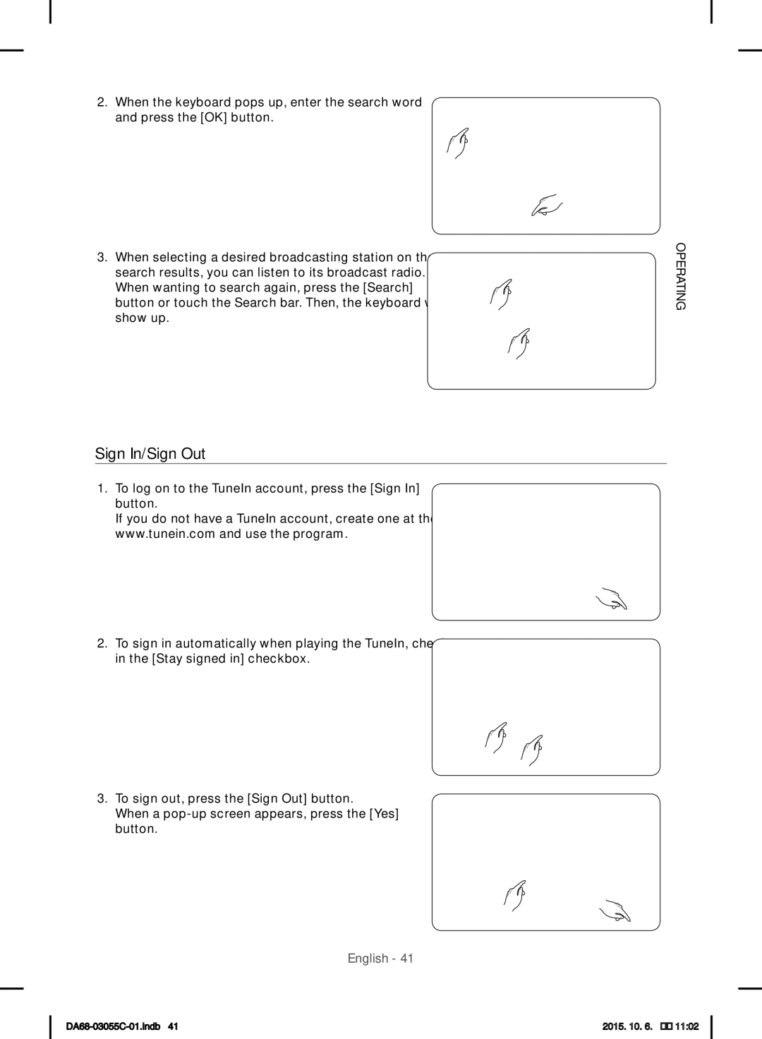 Samsung RF28HMELBSR/ML manual Sign In/Sign Out 