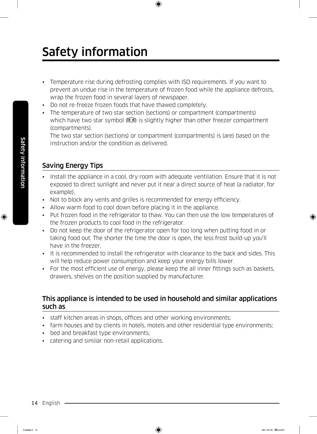 Samsung RF28K9070SR/ML manual Saving Energy Tips 