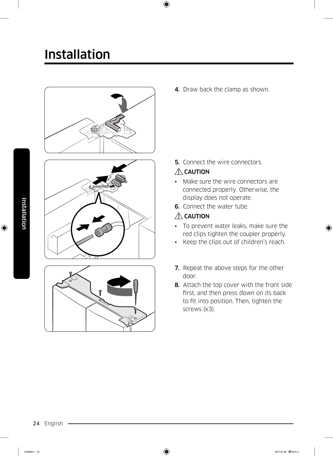 Samsung RF28K9070SR/ML manual Installation 