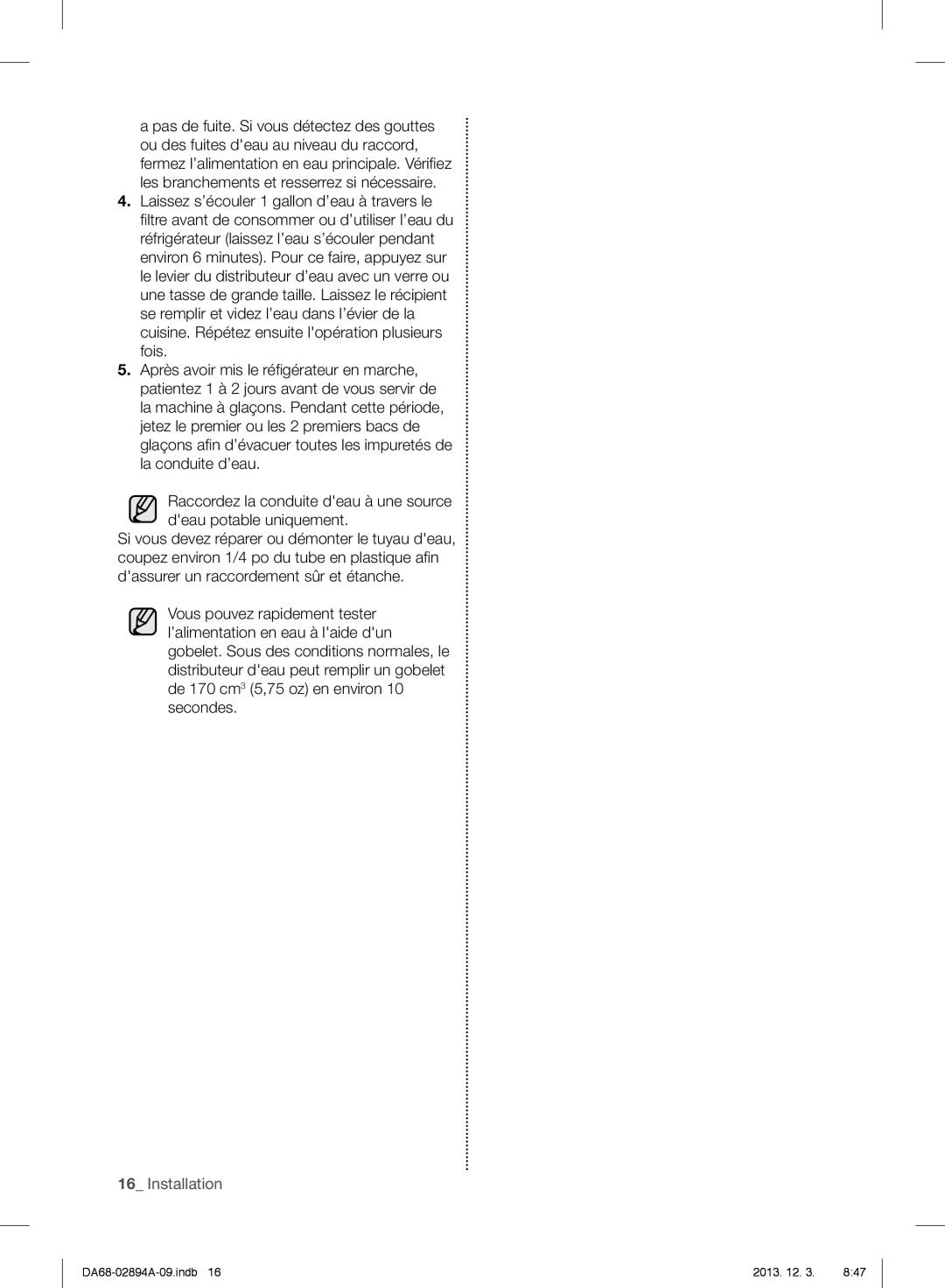 Samsung RF31FMEDBSR, RF31FMESBSR, RF31FMEDBBC user manual Installation 