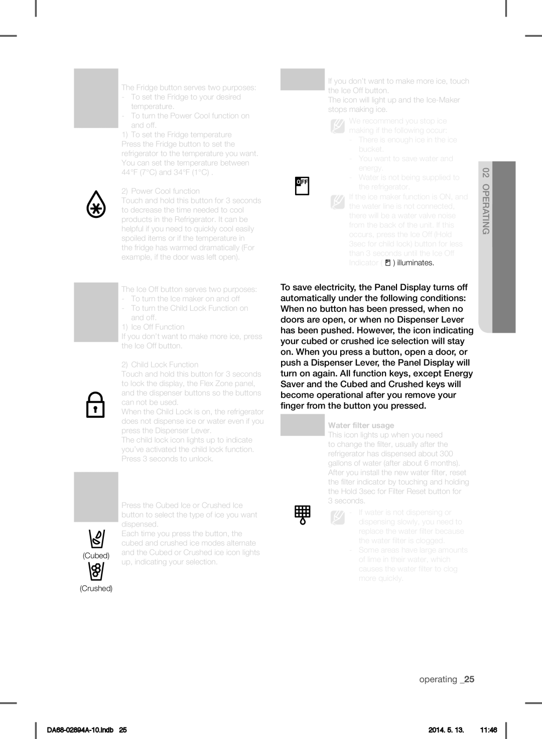 Samsung RF31FMESBSR user manual Lock 