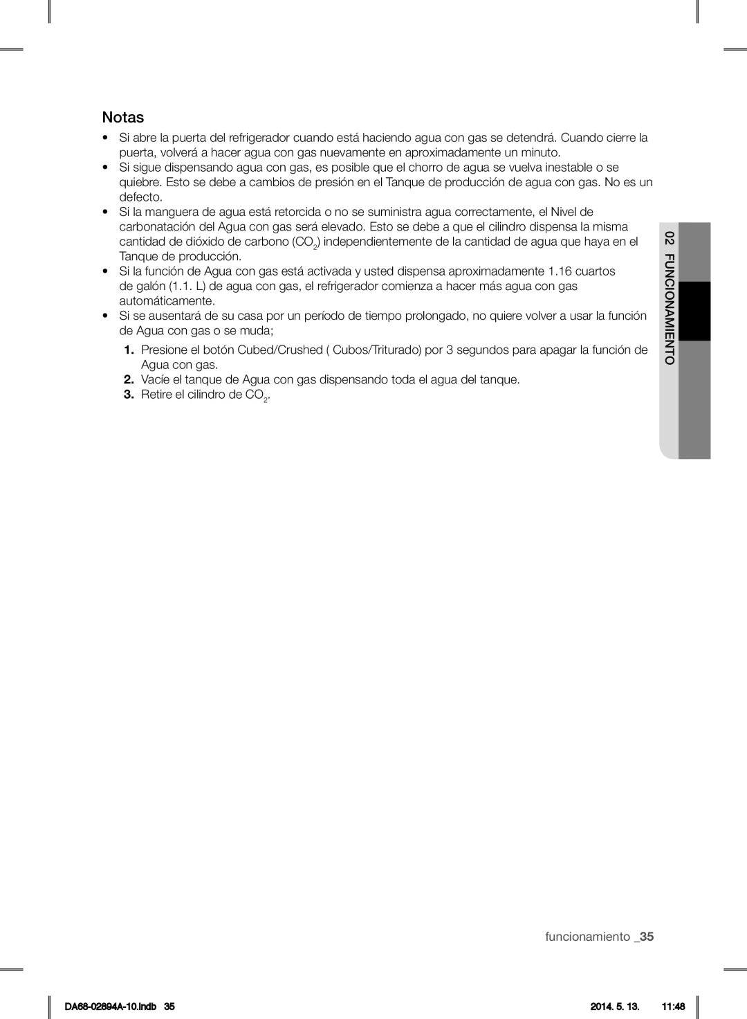 Samsung RF31FMESBSR user manual Notas 