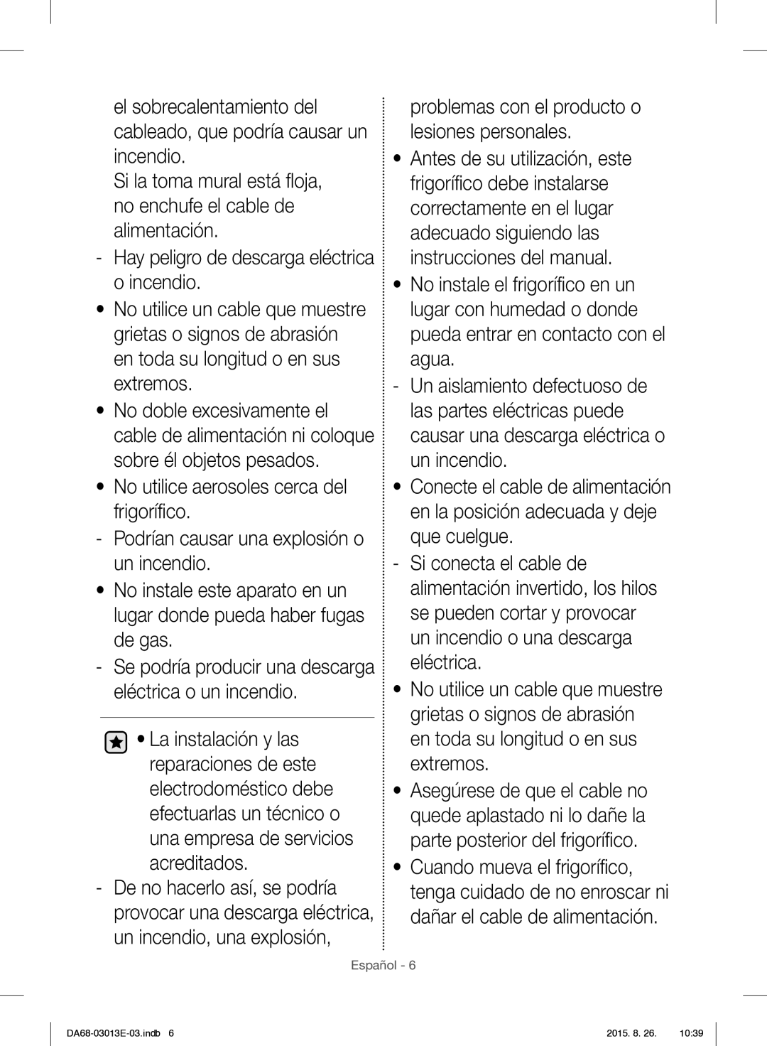 Samsung RF34H9950S4/ES manual Problemas con el producto o lesiones personales 