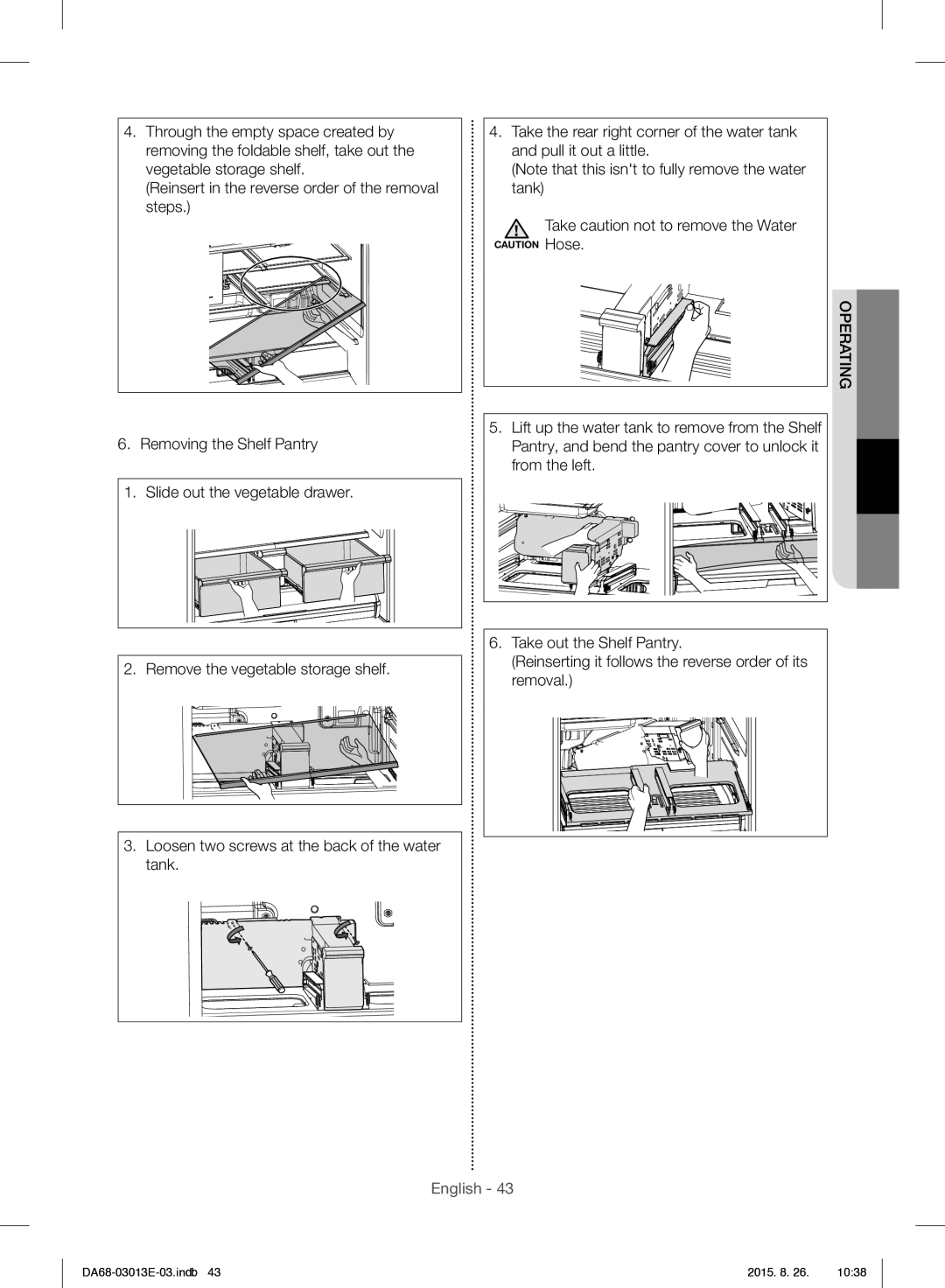 Samsung RF34H9950S4/ES manual Operating 